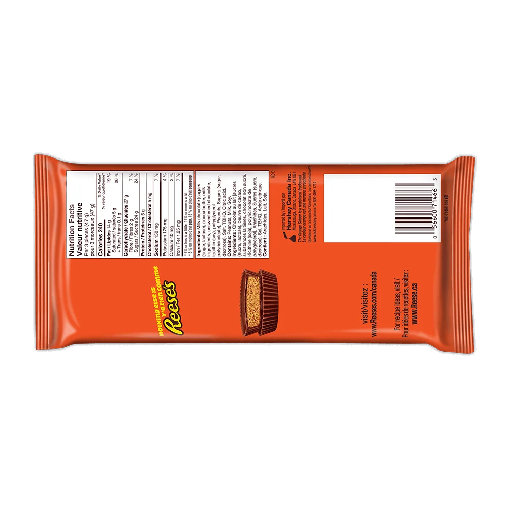 REESE'S® Milk Chocolate Peanut Butter Cups 8 Pack 124g