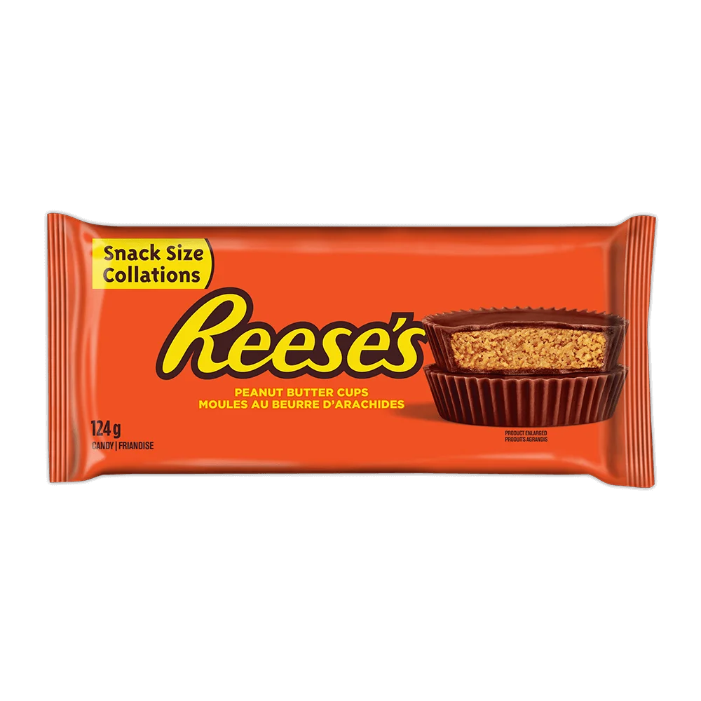 REESE'S® Milk Chocolate Peanut Butter Cups 8 Pack 124g