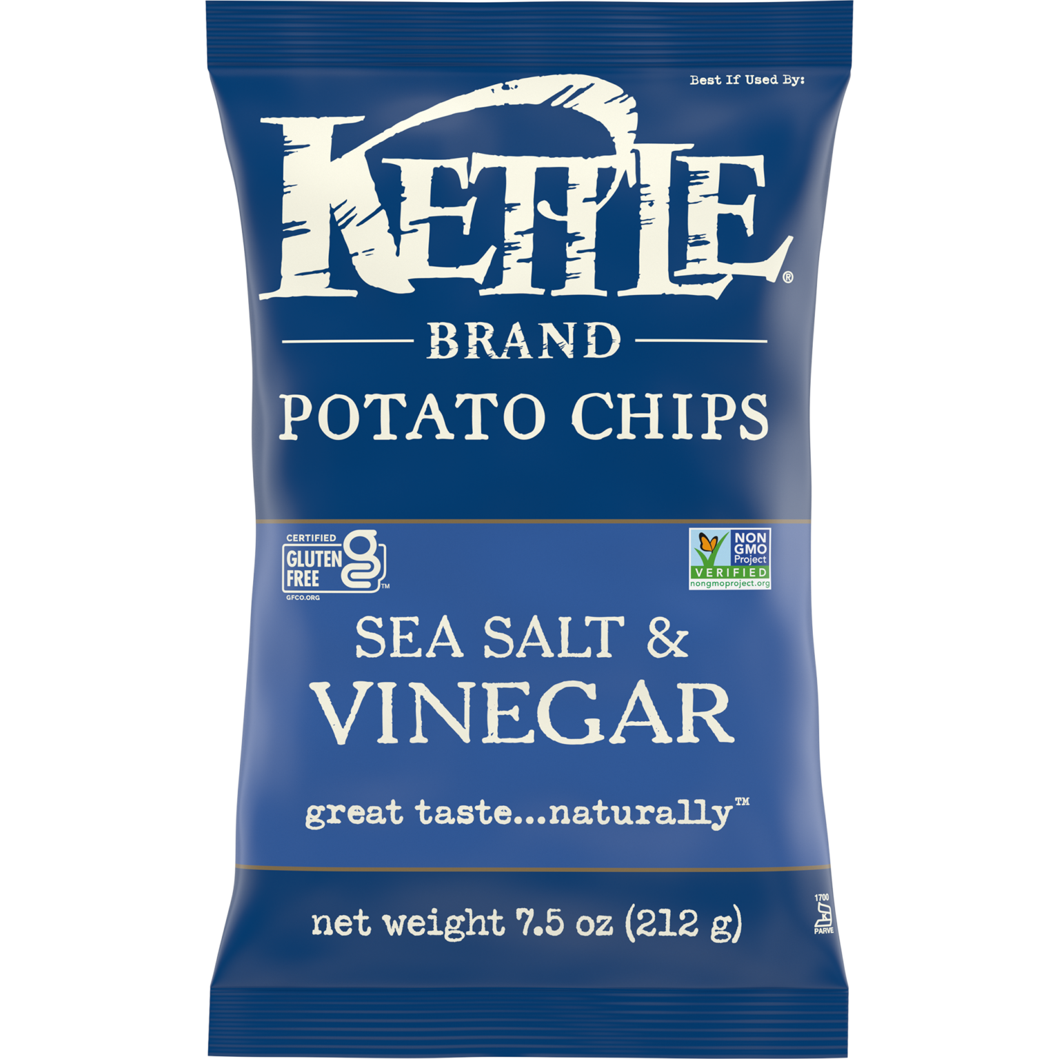 Kettle Brand Sea Salt & Vinegar Potato Chips 212g