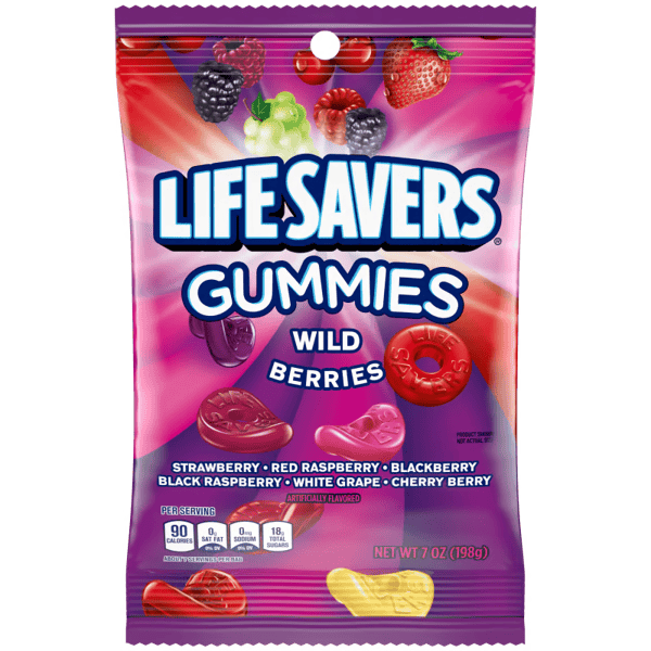 LIFE SAVERS 5 Flavors Gummies Bag, 7 oz